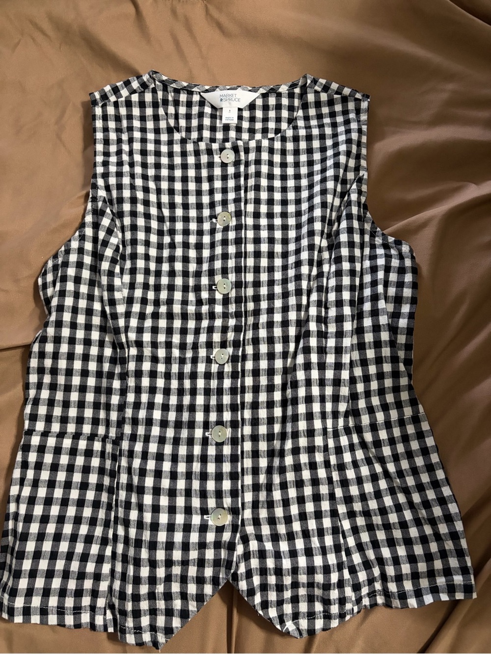 Gingham shirt size small